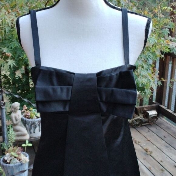 NWT French Connection Black Satin Dress - Picture 2 of 9